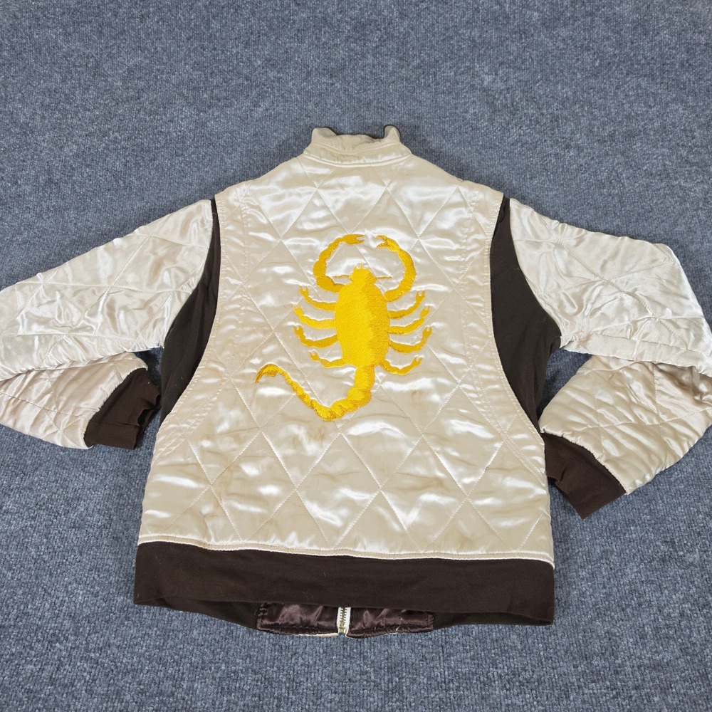 Rare Official Steady Clothing Drive Movie Scorpion Bomber Jacket Cream Small